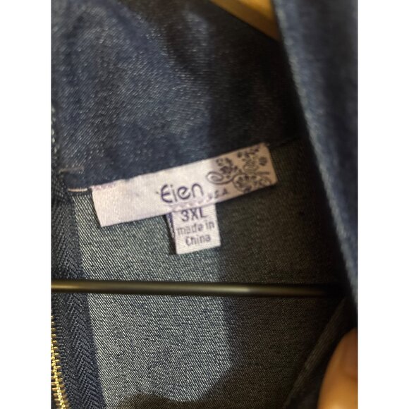 Eien Womens 3XL Peplum Dress With Tie & Zipper - Picture 3 of 4